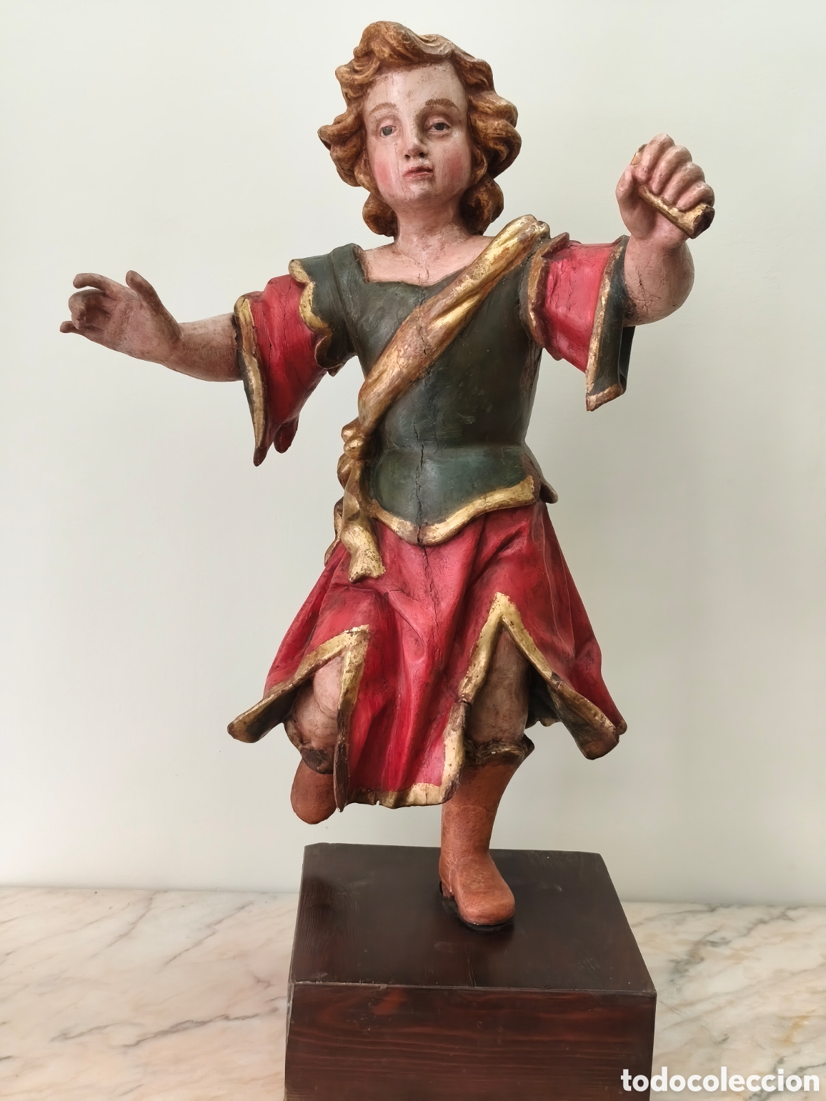 Arte: Arc&aacute;ngel San Miguel barroco . Escuela espa&ntilde;ola del siglo XVII.