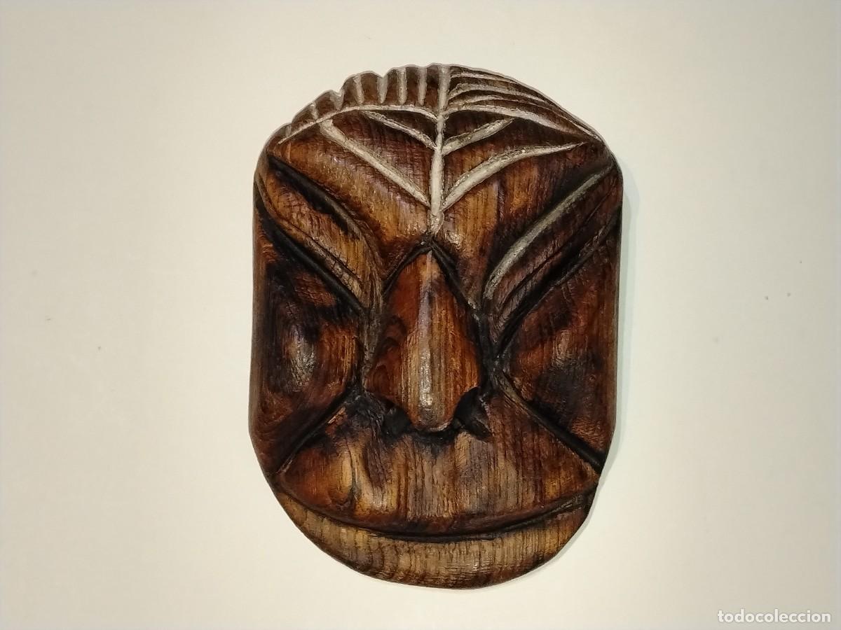Arte: M&Aacute;SCARA TALLADA A MANO EN MADERA,ARTE &Eacute;TNICO &Aacute;FRICA,INDONESIA O BALI