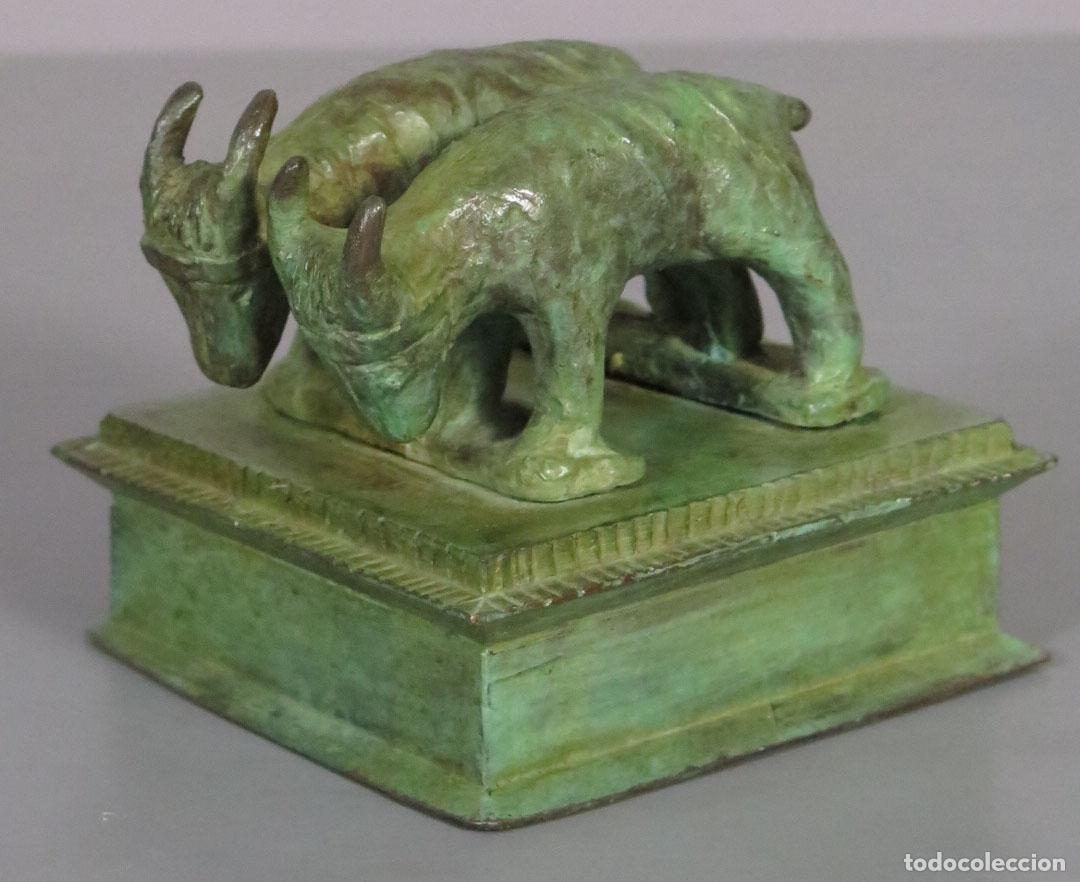 Arte: EXVOTO. CABRAS MEDELLIN BADAJOZ. BRONCE. SIGLO XX