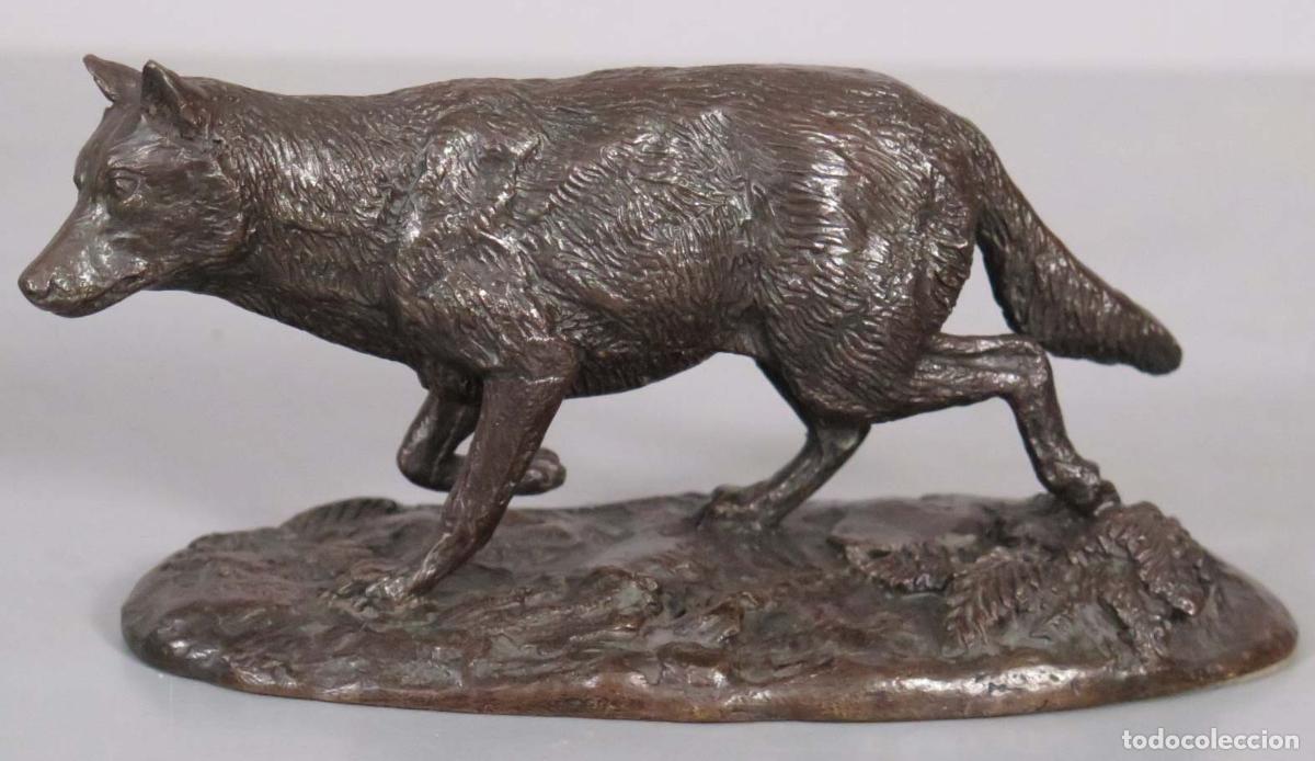 Arte: LOBO. BRONCE. FIRMADO ANGEL. SIGLO XX