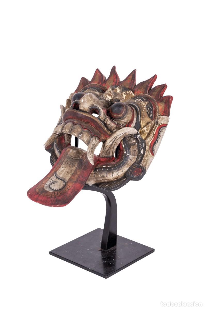 Arte: M&aacute;scara oriental drag&oacute;n Circa 1900