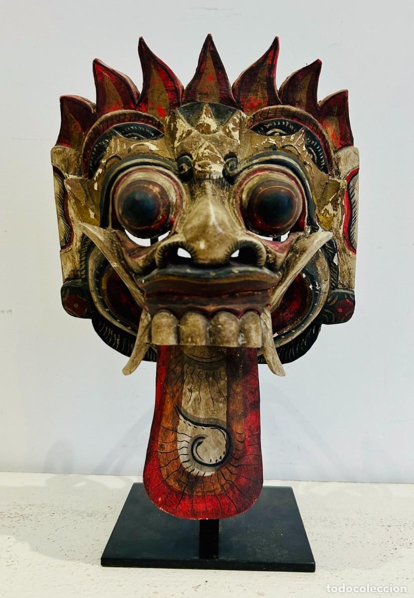 Arte: M&aacute;scara oriental drag&oacute;n Circa 1900 - Foto 2