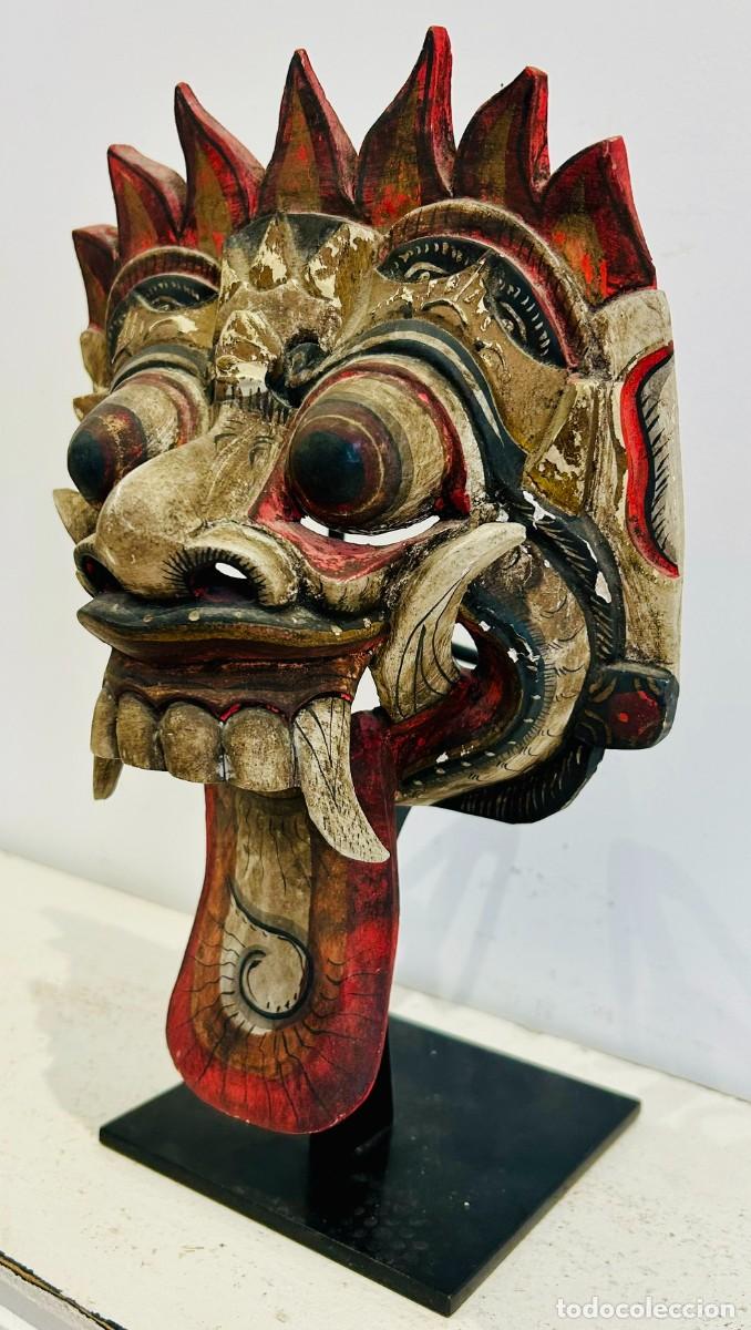 Arte: M&aacute;scara oriental drag&oacute;n Circa 1900 - Foto 3