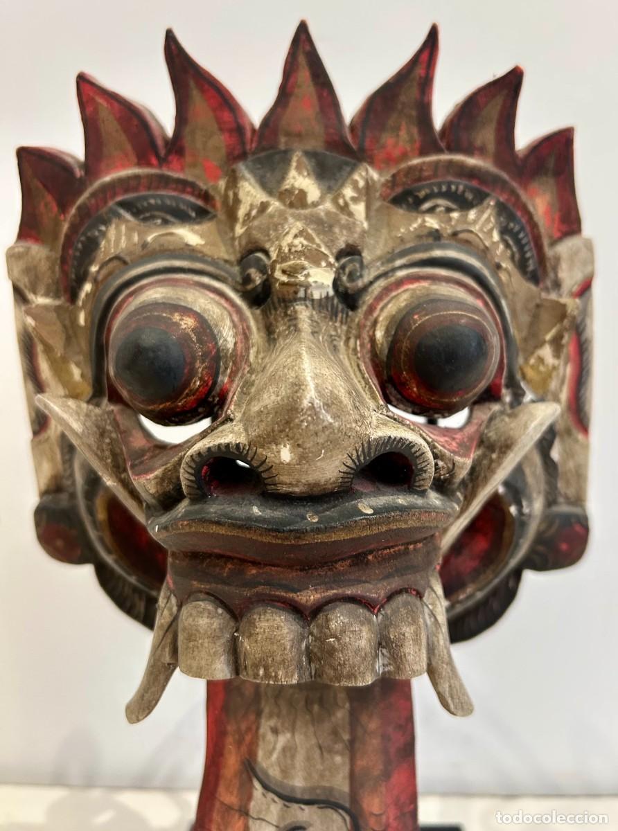 Arte: M&aacute;scara oriental drag&oacute;n Circa 1900 - Foto 5