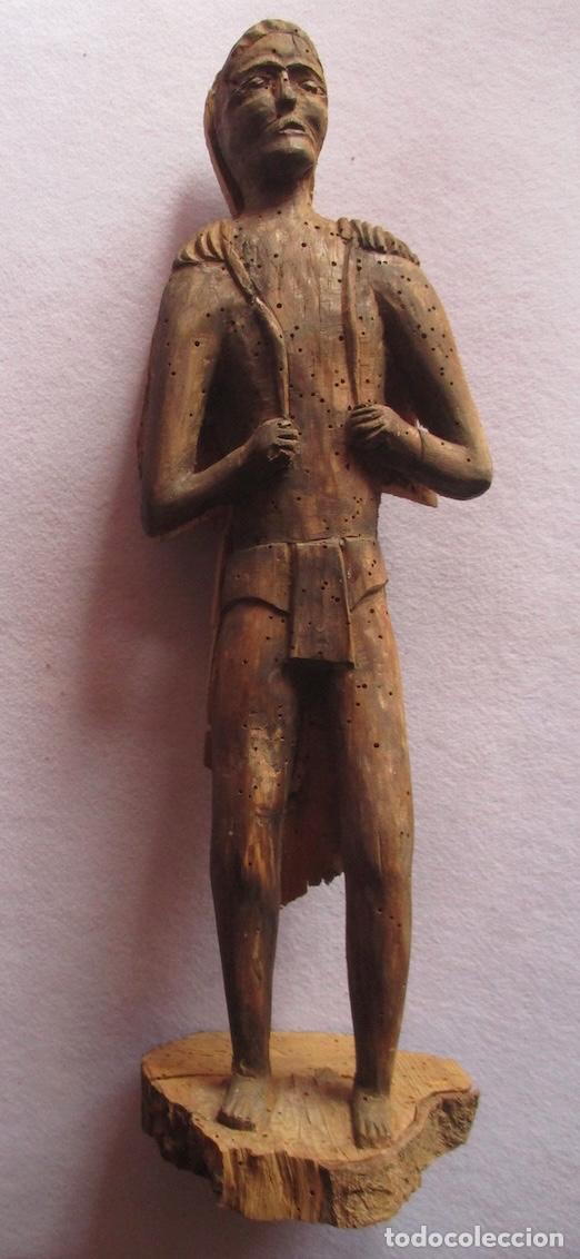 Arte: FIGURA EN TALLA DE MADERA - Foto 1