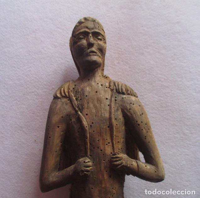 Arte: FIGURA EN TALLA DE MADERA - Foto 2