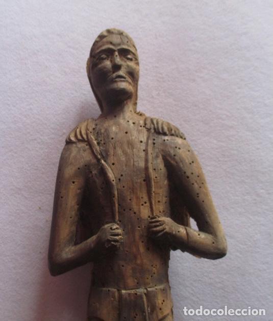 Arte: FIGURA EN TALLA DE MADERA - Foto 3