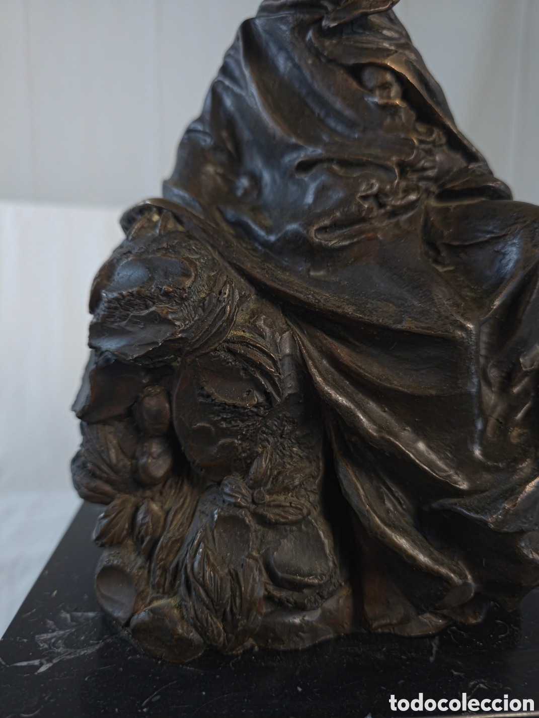 Arte: Virgen en Bronce Firmada Numerada - Foto 3