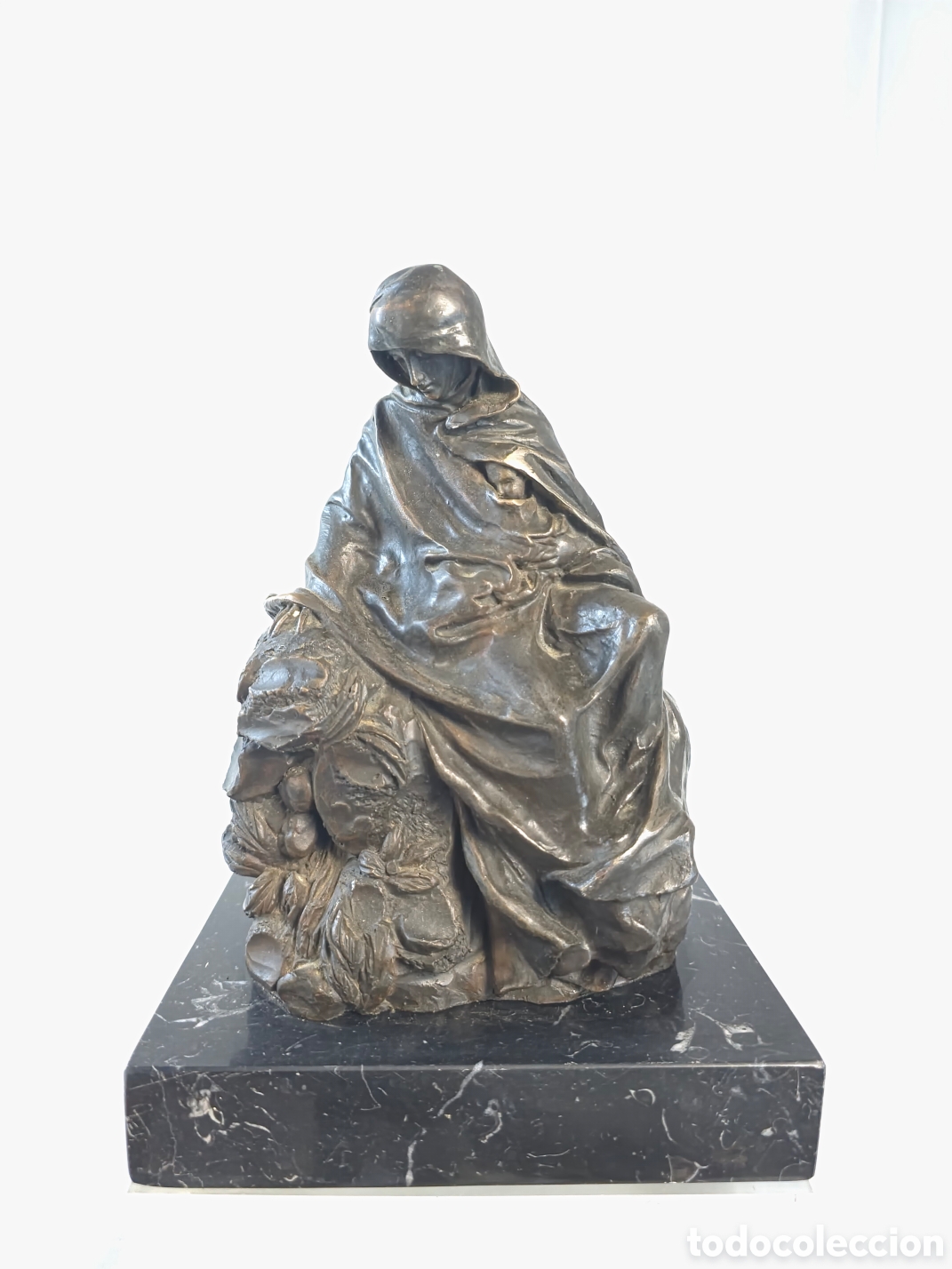 Arte: Virgen en Bronce Firmada Numerada - Foto 6
