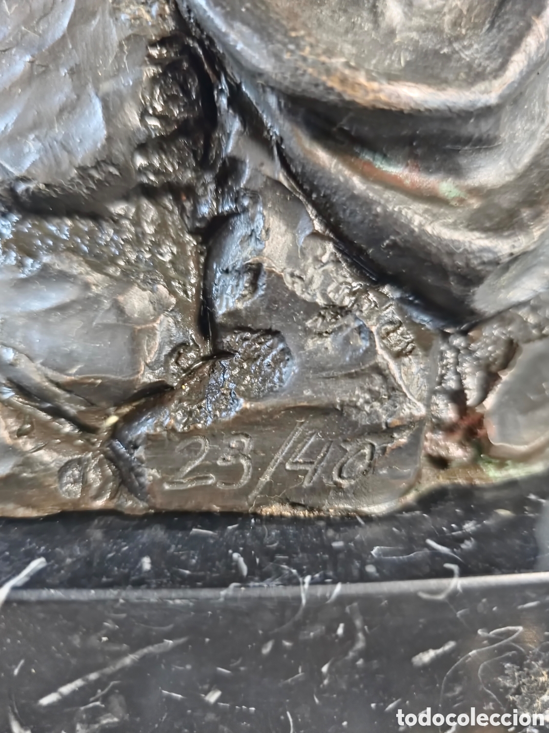 Arte: Virgen en Bronce Firmada Numerada - Foto 8