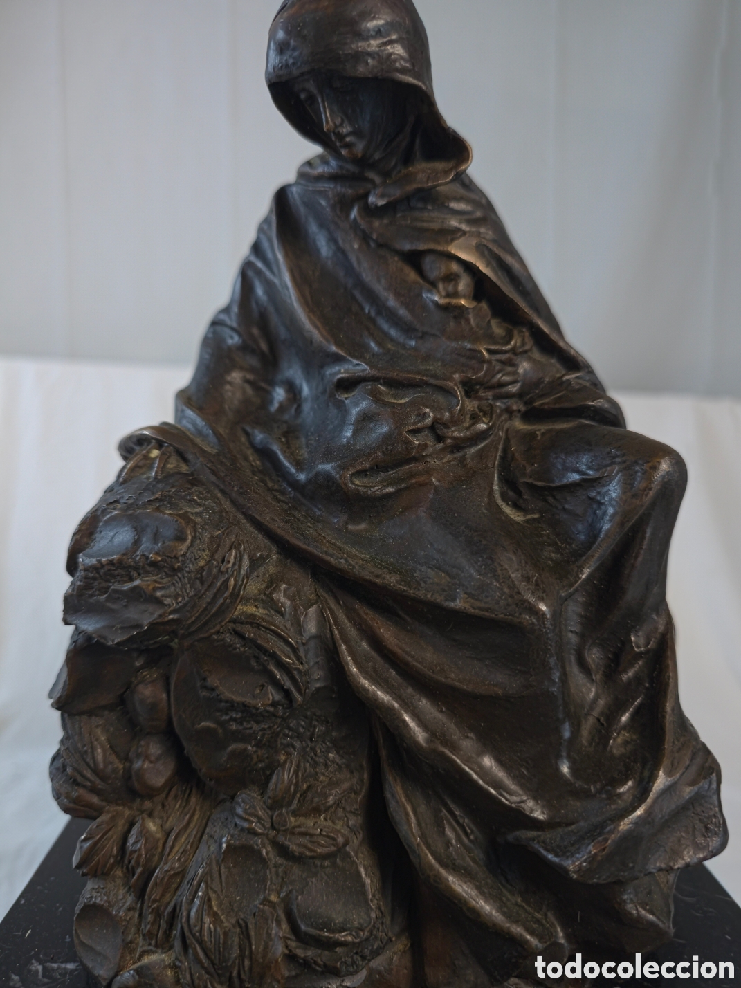 Arte: Virgen en Bronce Firmada Numerada - Foto 1