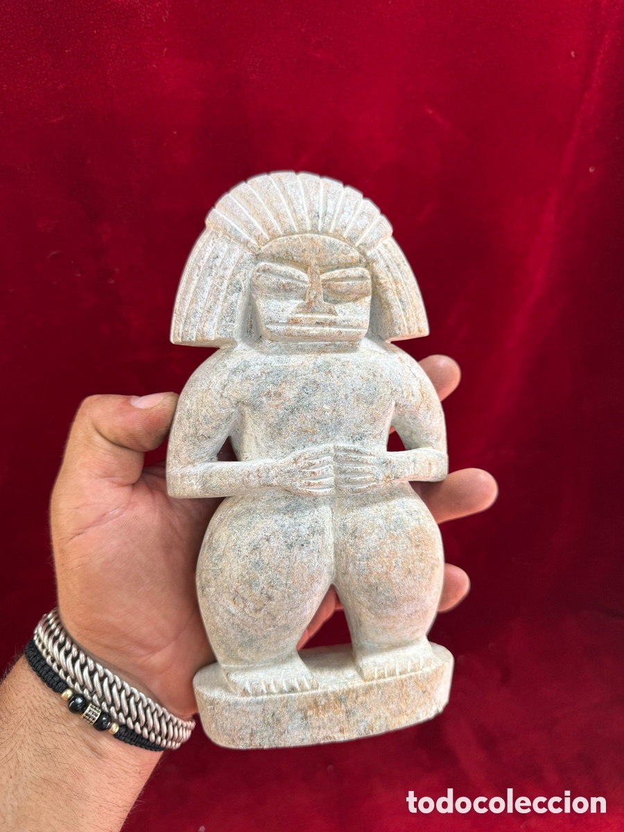 Arte: Bonita escultura Huasteca tallada en piedra!