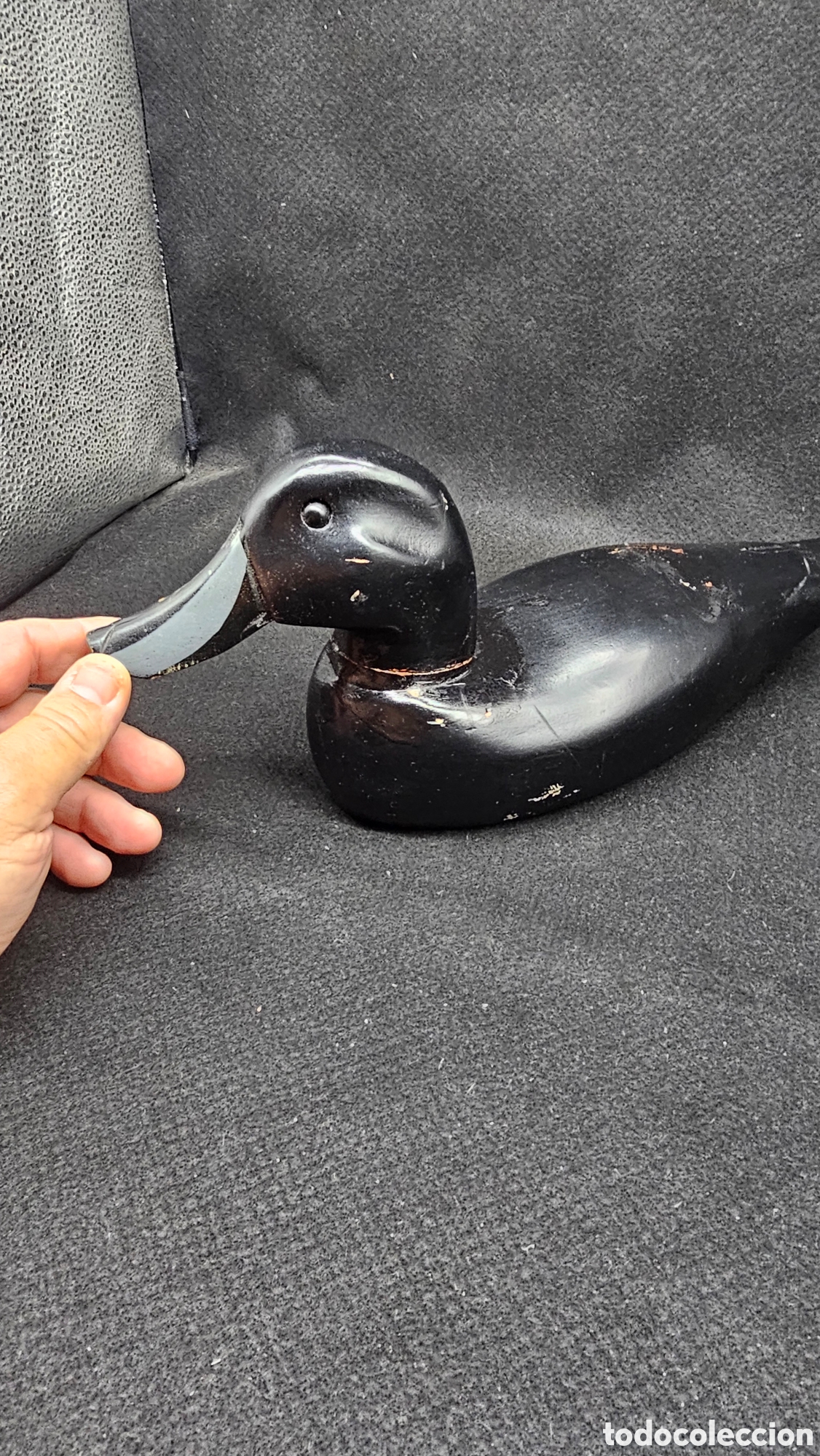 Arte: Antiguo pato de madera - Foto 3