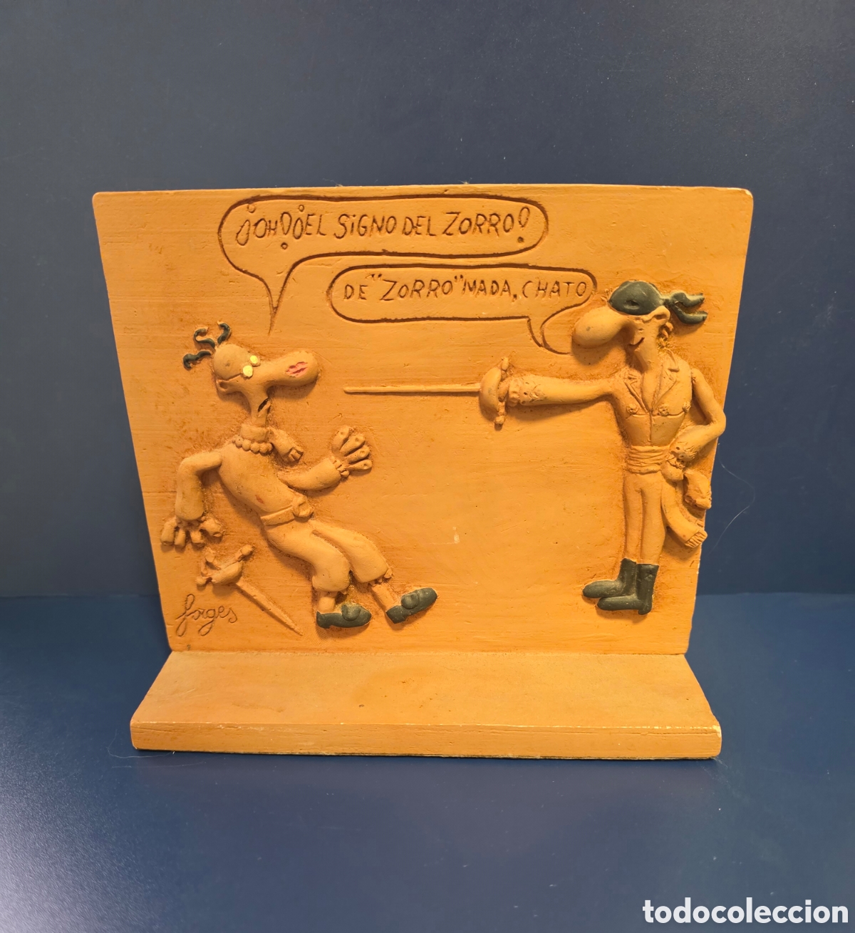 Arte: Figura terracota Forges, escena humor&iacute;stica