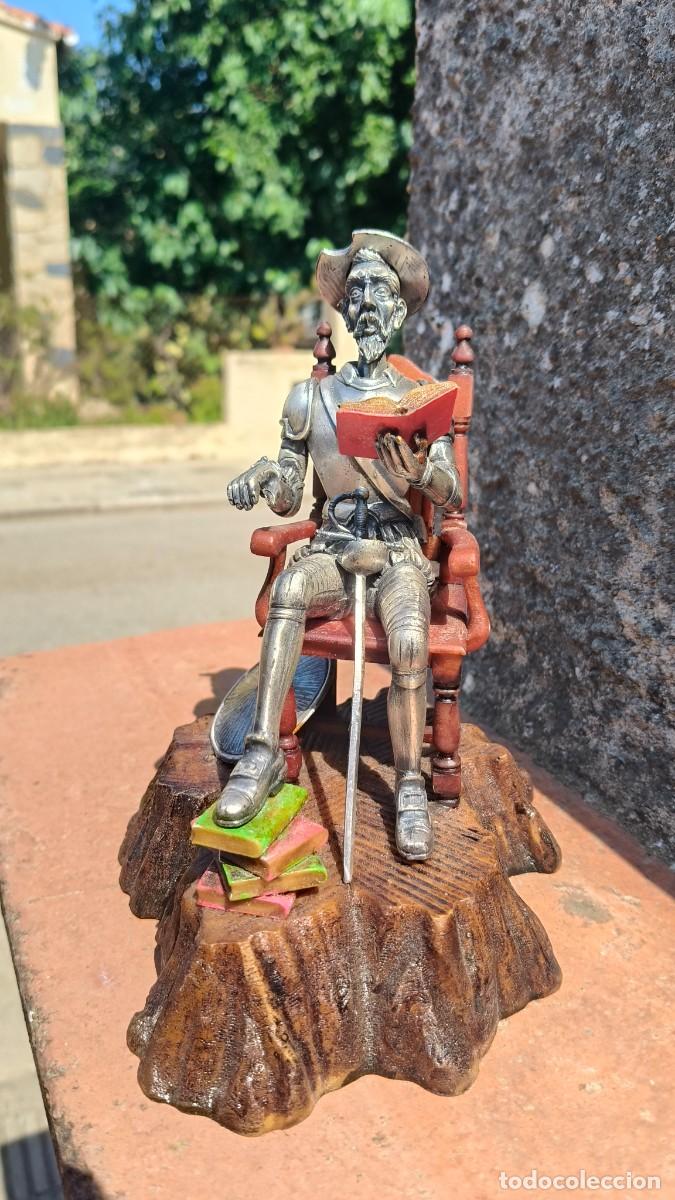 Arte: Sculpture r&eacute;sine et bronze Don Quichotte