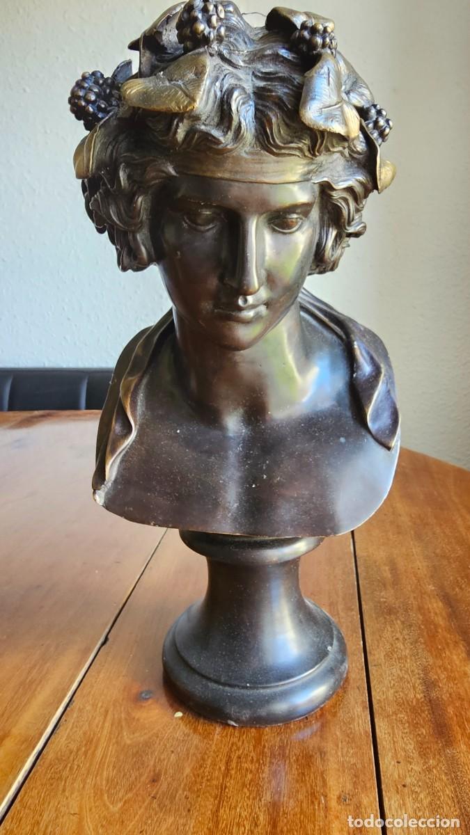 Arte: Busto de Baco en Bronce - Foto 1