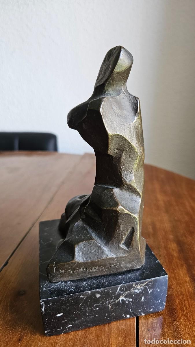 Arte: Torso abstracto en Bronce de M. A. Sanchez 1982 - Foto 2