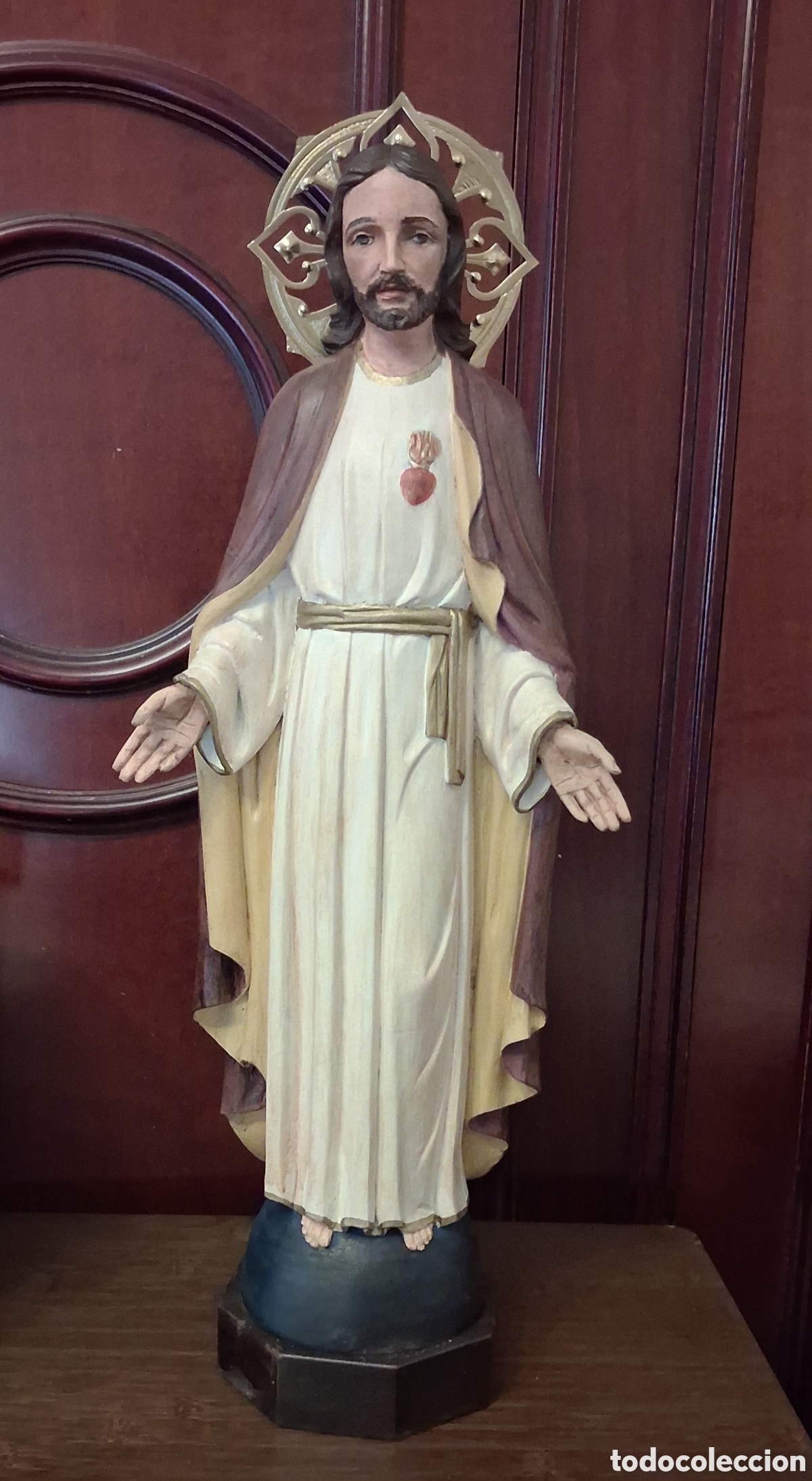 Arte: SAGRADO CORAZ&Oacute;N DE JES&Uacute;S MADERA NOBLE