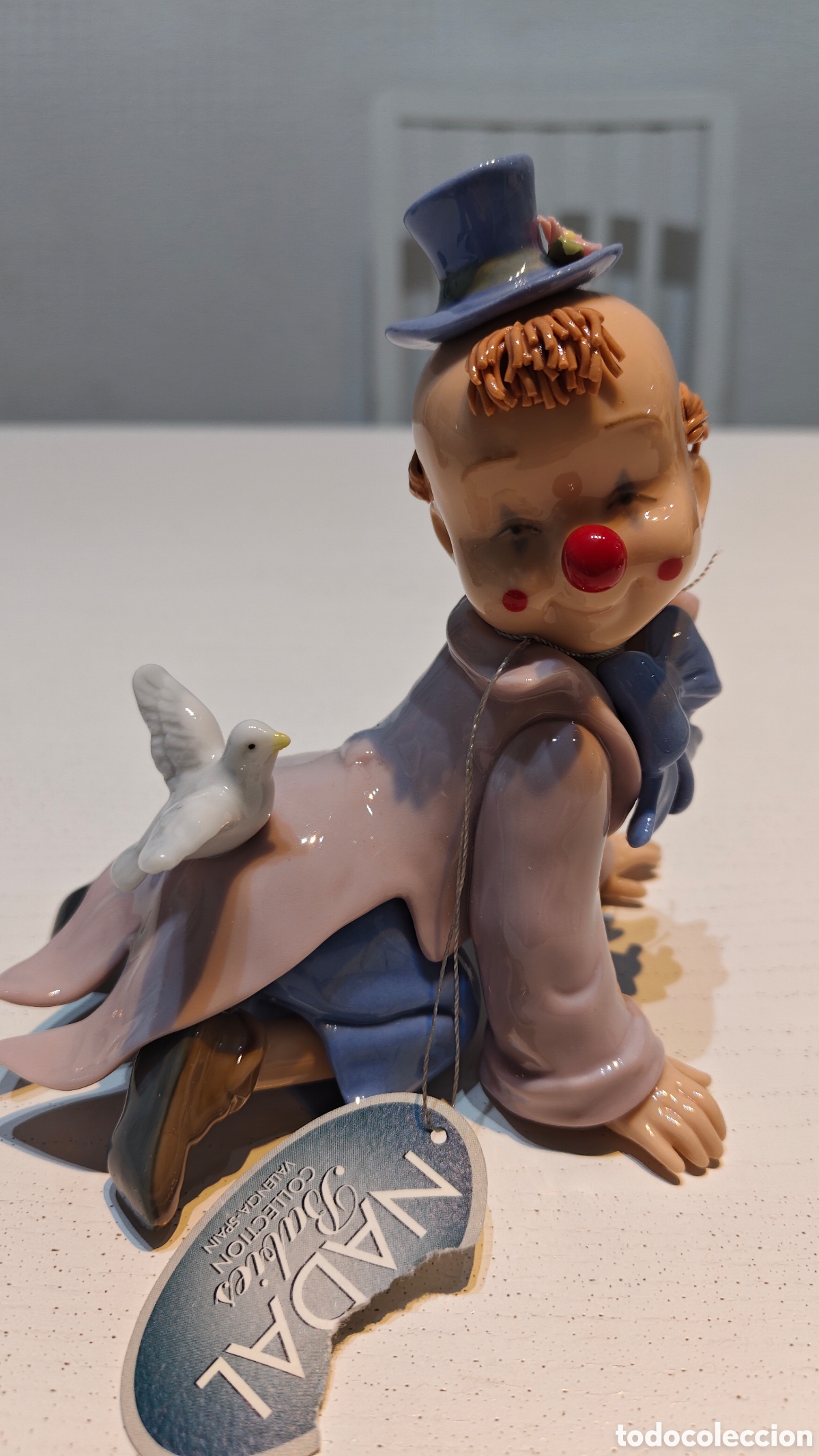 Arte: Figura de porcelana payaso Nadal