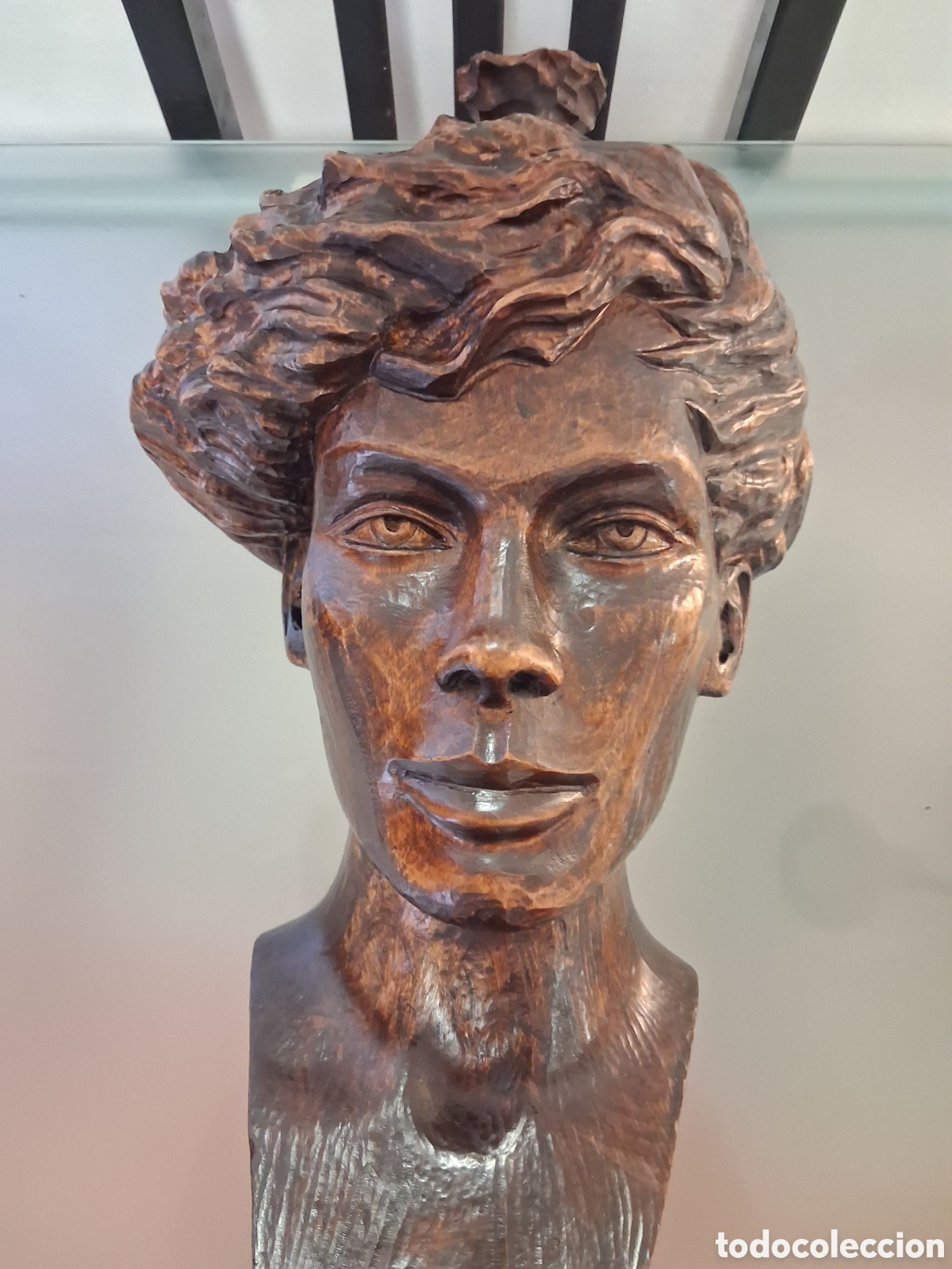 Arte: Pareja de Bustos Art D&eacute;co(1920-1950) - Foto 18