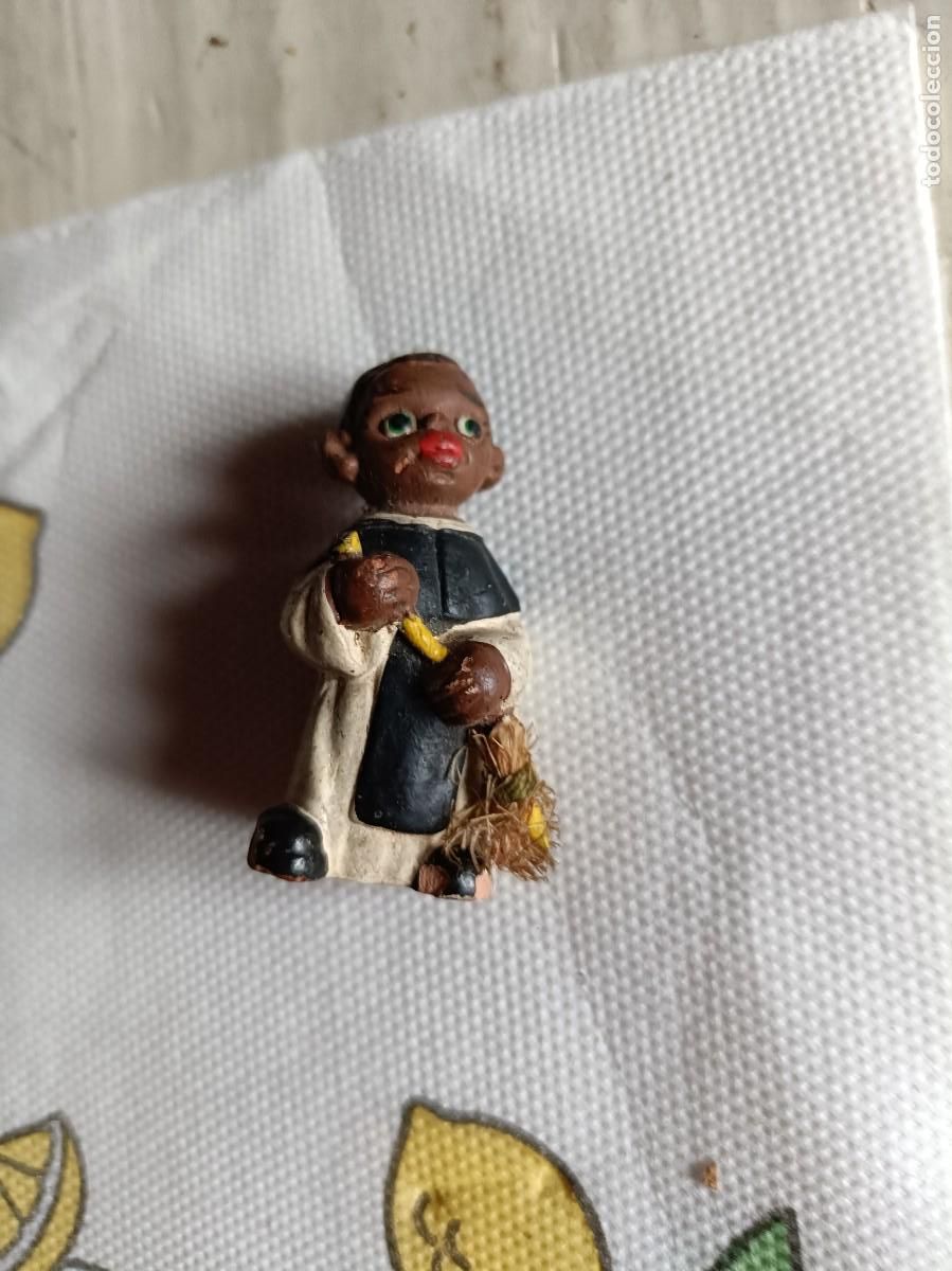 Arte: FIGURA FRAY ESCOBA TERRACOTA : SAN MARTIN DE PORRES ALBOROX.