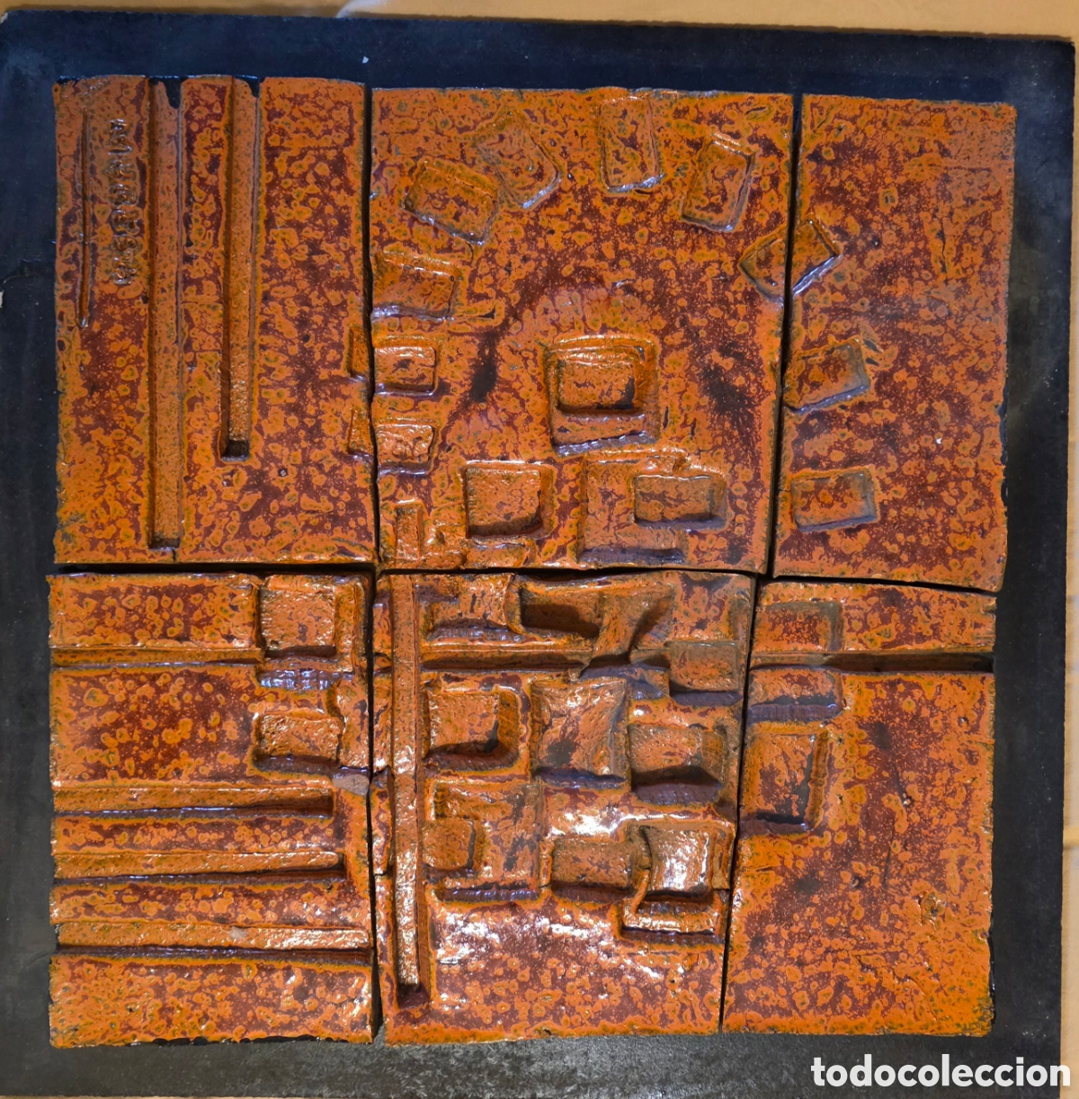 Arte: PLACA MURAL CER&Aacute;MICO MURESA EN RELIEVE (ANDR&Eacute;S GALDEANO-&Aacute;NGEL GR&Aacute;VALOS)