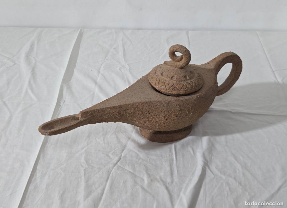 Arte: Gran lampara de aladino en terracota