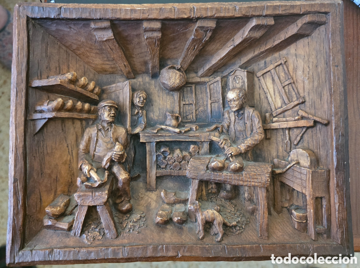 Arte: Cuadro con relieve de oficios