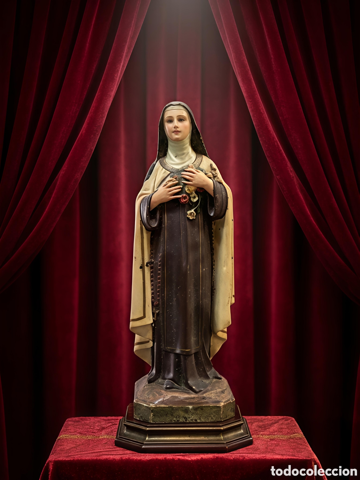 Arte: Santa Teresa de Jes&uacute;s madera policromada