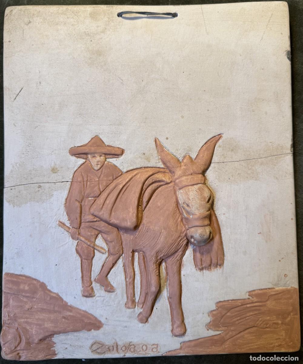 Arte: ALDEANO CON BURRO. ROCAS. Daniel Zuloaga.