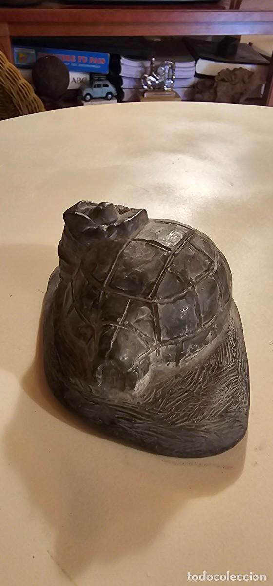 Arte: Preciosa escultura piedra hecha a mano inuit Canada