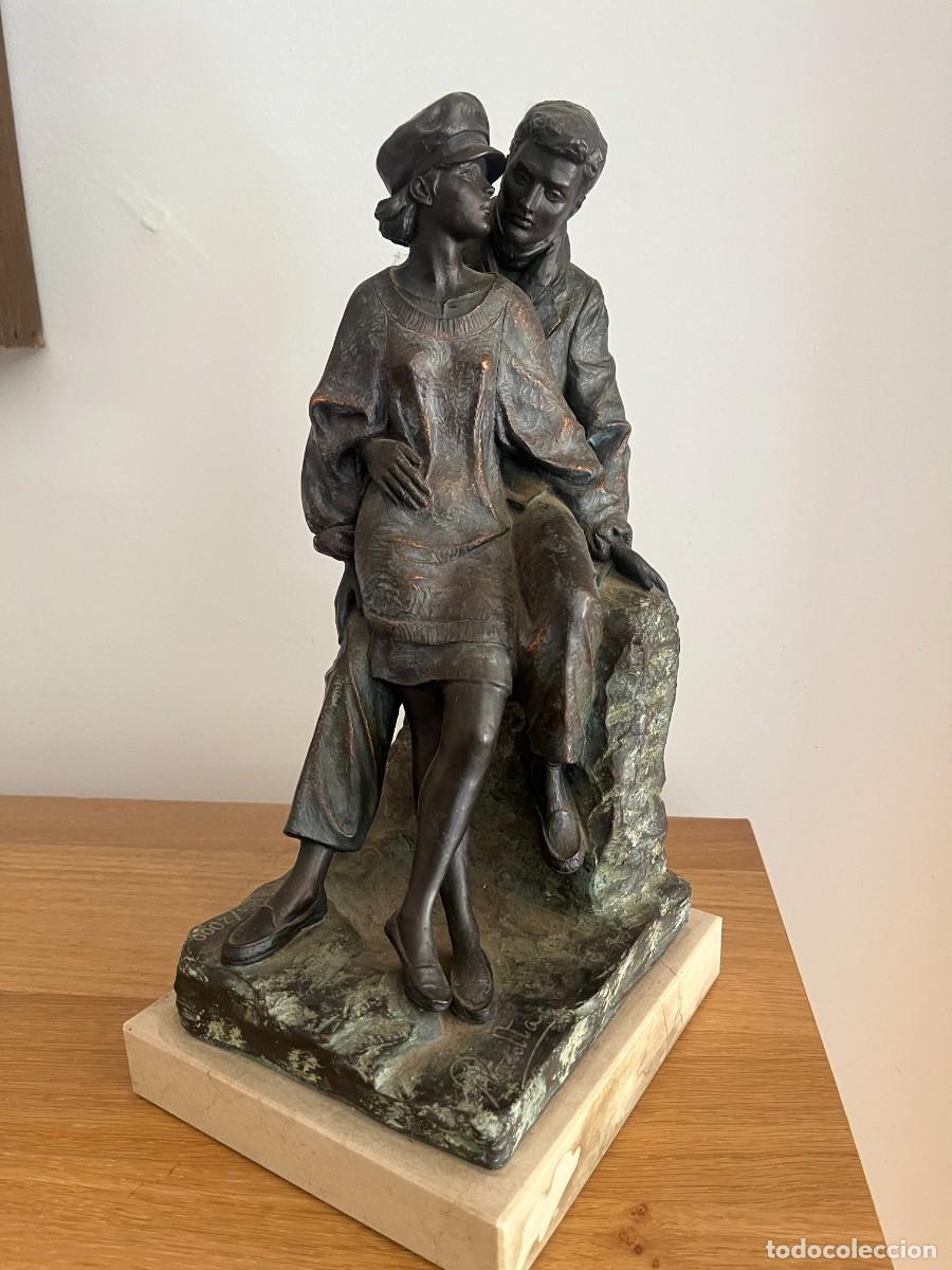 Arte: Escultura en bronce de Andres Peralta 0150/2000 30 cm.