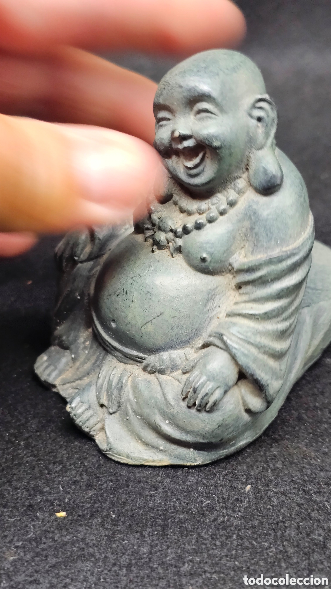 Arte: Buda sonriente de resina - Foto 4