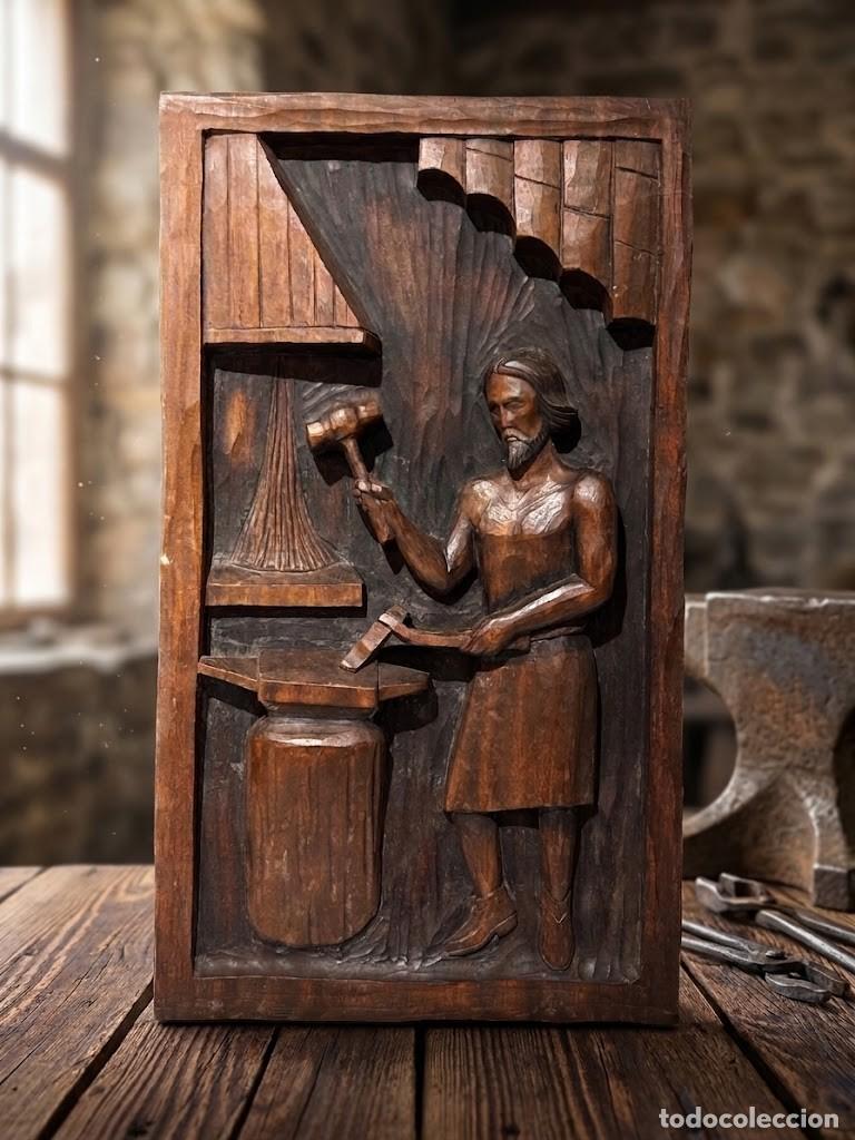 Arte: Talla oficio herrero, Artesan&iacute;a Ouro, Santiago de Compostela, finales S. XX