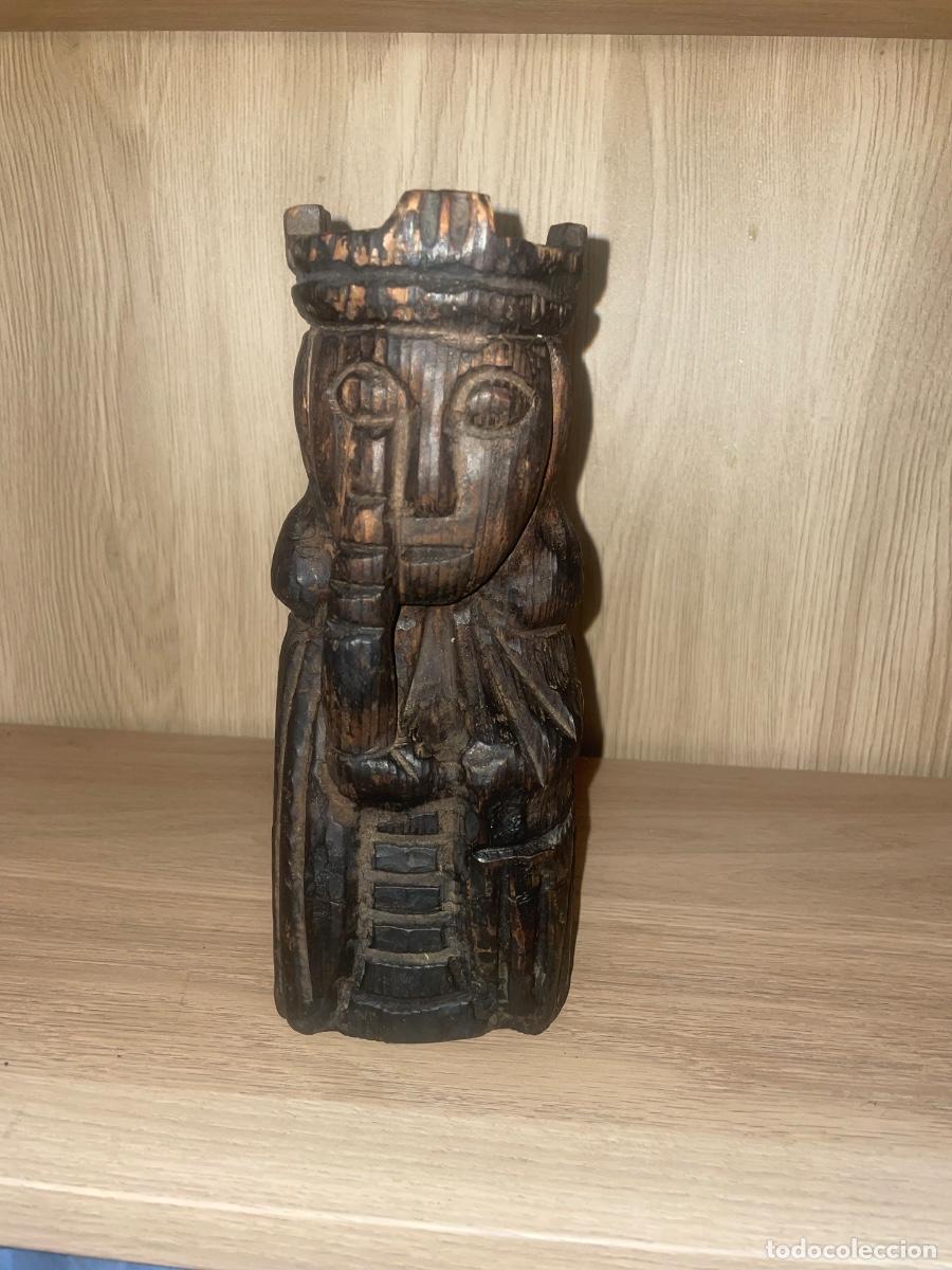Arte: Figura / Talla de Madera Tallada Artesanal &ndash; Estilo &Eacute;tnico / Tribal &ndash; Vintage