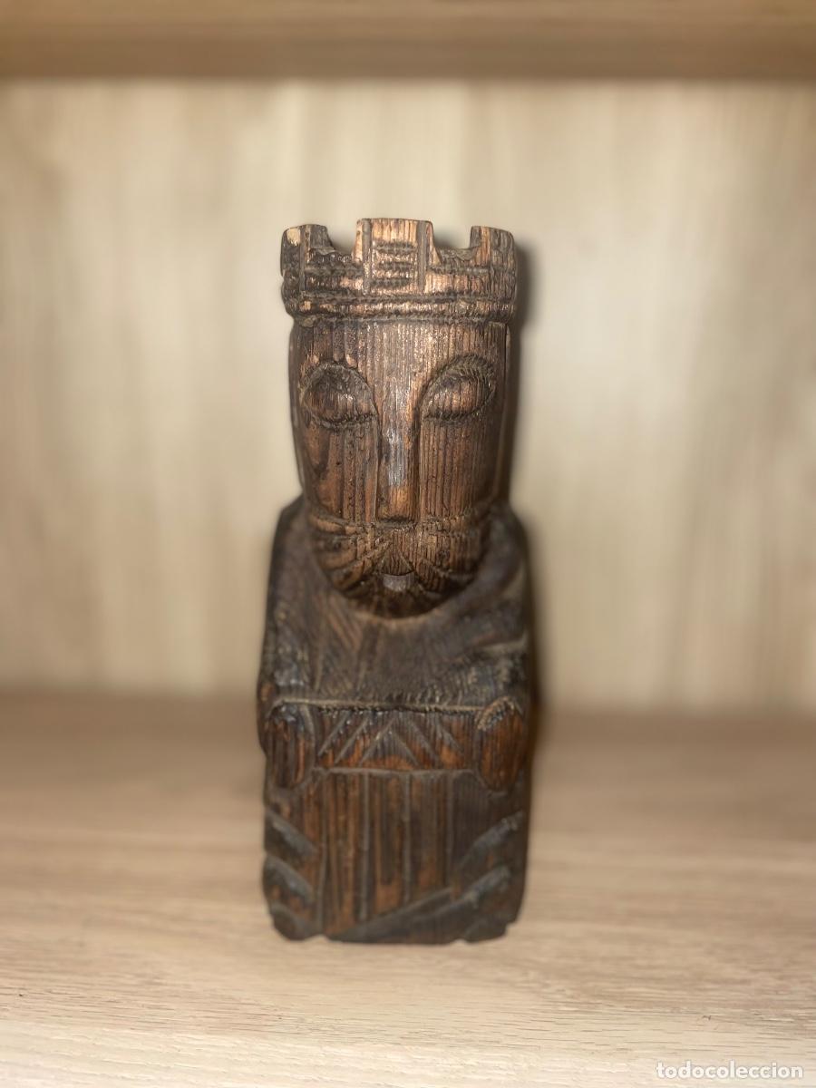 Arte: Figura / Talla de Madera Tallada Artesanal &ndash; Estilo &Eacute;tnico / Tribal &ndash; Vintage