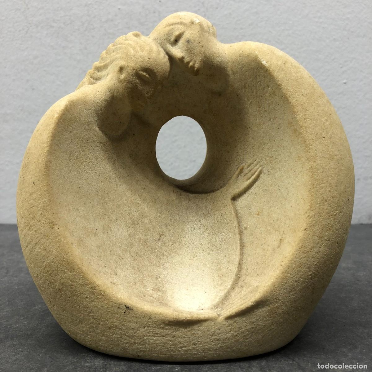 Arte: ESCULTURA ABSTRACTA Y FIGURATIVA - PIEDRA TALLADA - MARBELL - STONE ART BELGIUM - 16,5 X 16 CM / 501