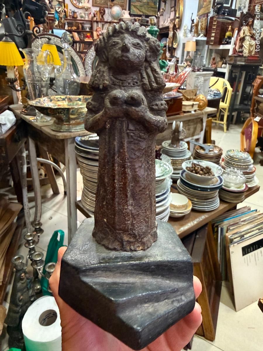 Arte: CURIOSA ESCULTURA REALIZADA EN TERRACOTA - MEDIDA 20 CM