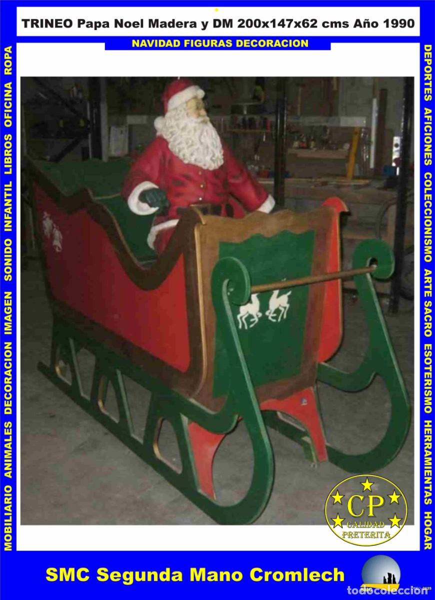Kunst: TRINEO PAPA NOEL en Madera y DM. 200x147x62 cms. Con Puerta practicable. De CROMLECH DESIGNS