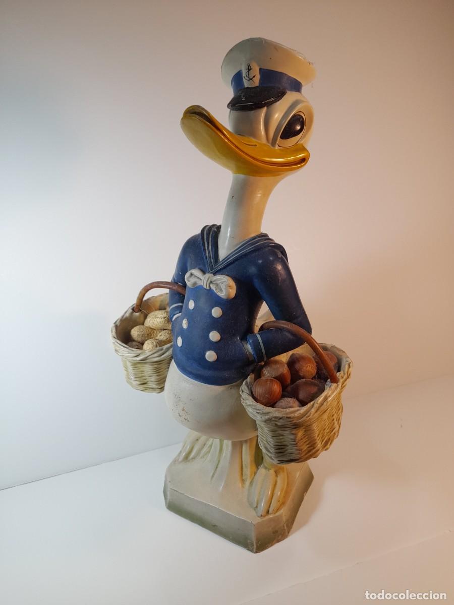 Arte: ANTIGUA FIGURA PATO DONALD TERRACOTA GRAN TAMA&Ntilde;O 40 CM.