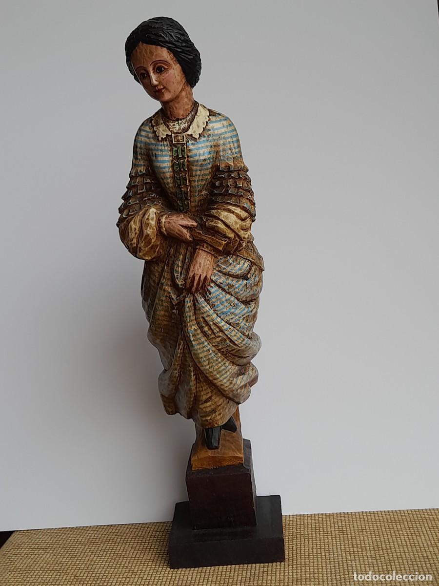 Arte: MASCARON DE PROA &rdquo;BLANCA AURORA &rdquo; TALLA EN MADERA LLORET DE MAR