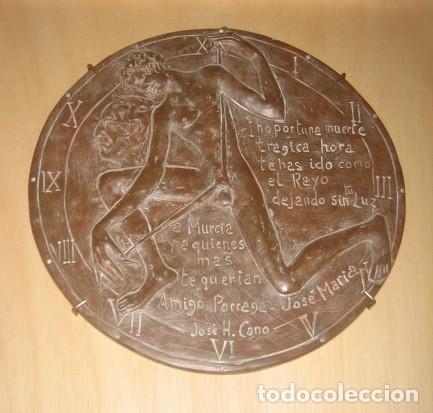 Arte: MURCIA. JOS&Eacute; HERN&Aacute;NDEZ CANO (1932-2017). ELEG&Iacute;A. *EL TIEMPO DE P&Aacute;RRAGA. TERRACOTA. A&Ntilde;O 1999.