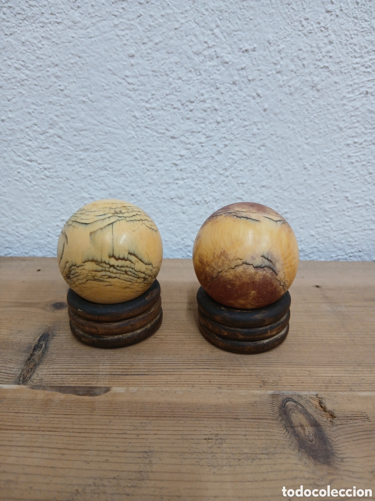 Arte: Bolas billar antiguas.