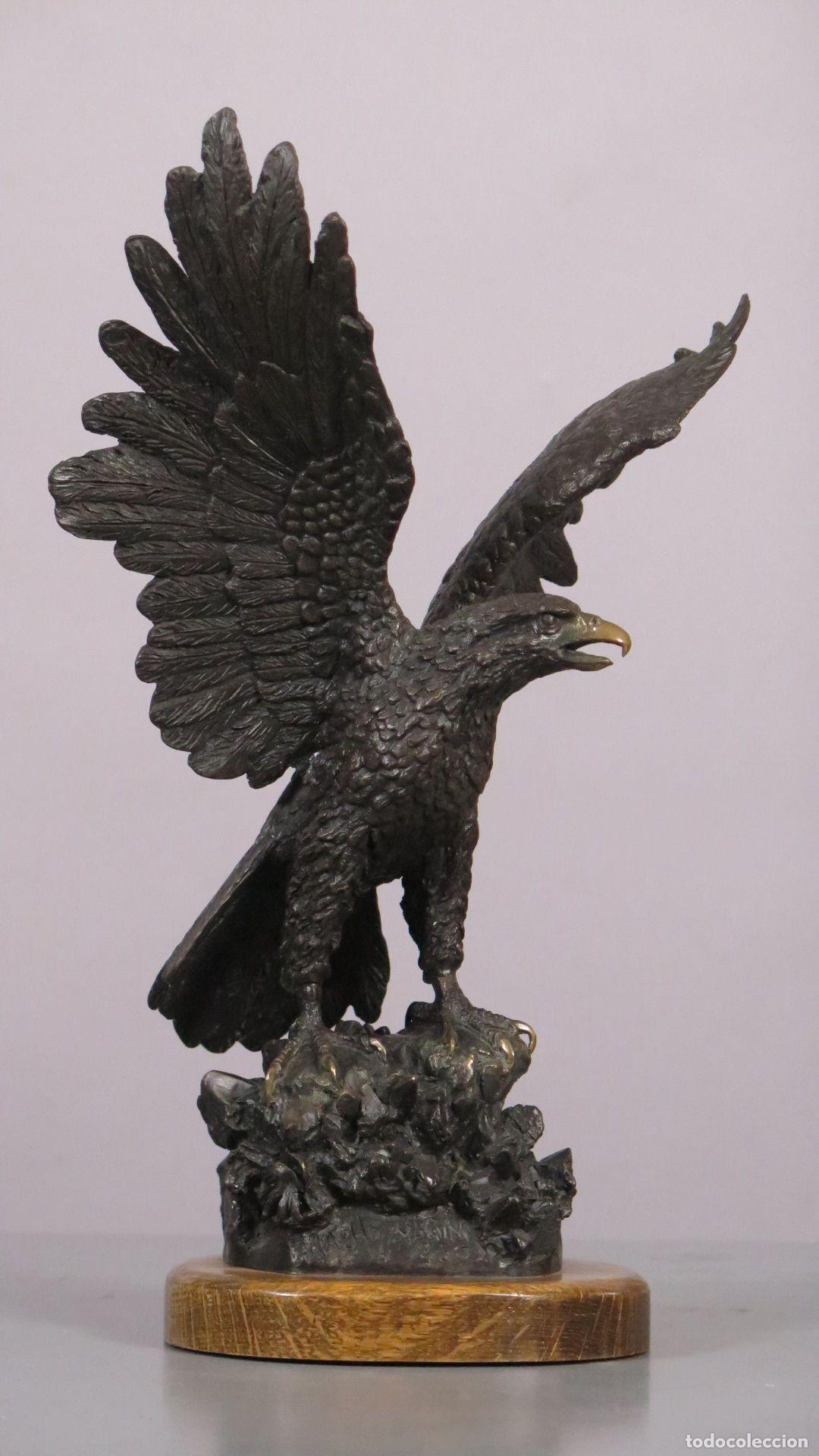 Arte: AGUILA REAL. BRONCE. NACHO MARTIN (1953, AVILA)