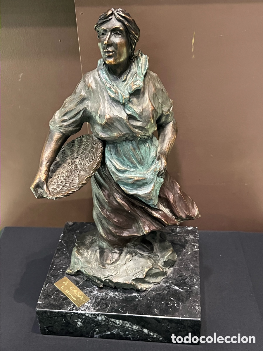 Arte: ESCULTURA LUIS MORENO . TITULADA &rdquo;A CASA&rdquo;