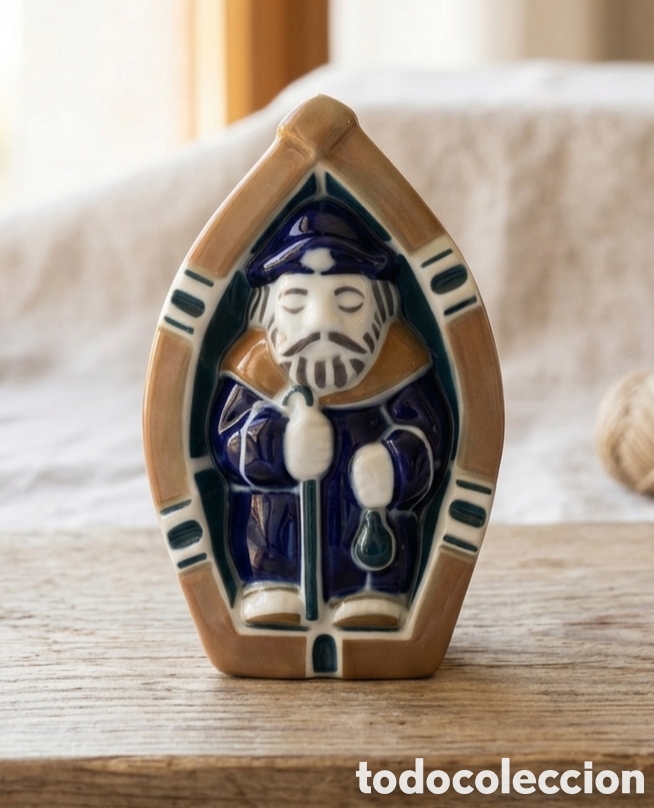 Arte: Figura Sargadelos &rdquo;Noso Se&ntilde;or Santiago&rdquo; en barca