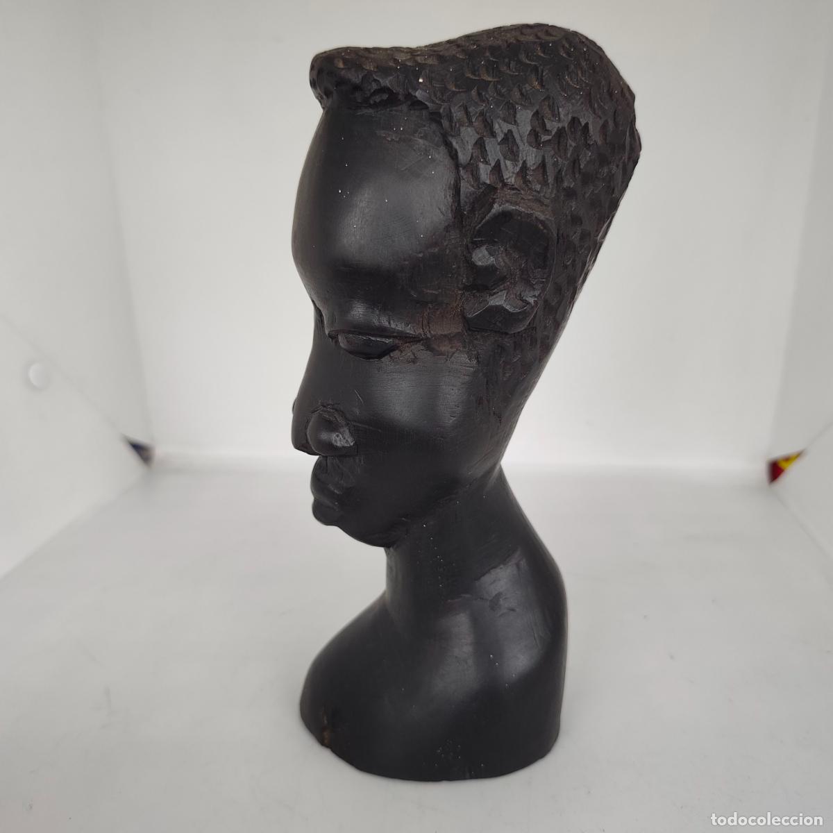 Arte: Figura africana madera 22 cm alto muy pesada