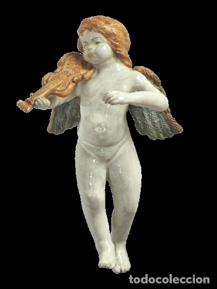 Arte: Angel de ceramica de Alessi Caltagirone &middot; Sicilia &middot; Italia &middot; 27 x 15 cm