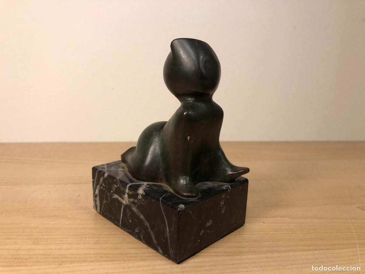 Art: Escultura Wenceslao Jimenez Molina Firmada Bronce sobre Peana de Marmol