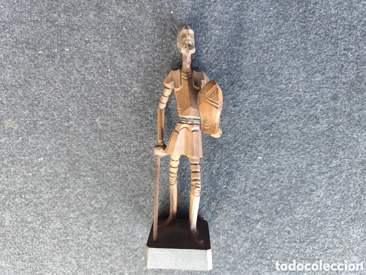 Arte: Figura de Madera Don Quijote de la Mancha. Ouro Artesania